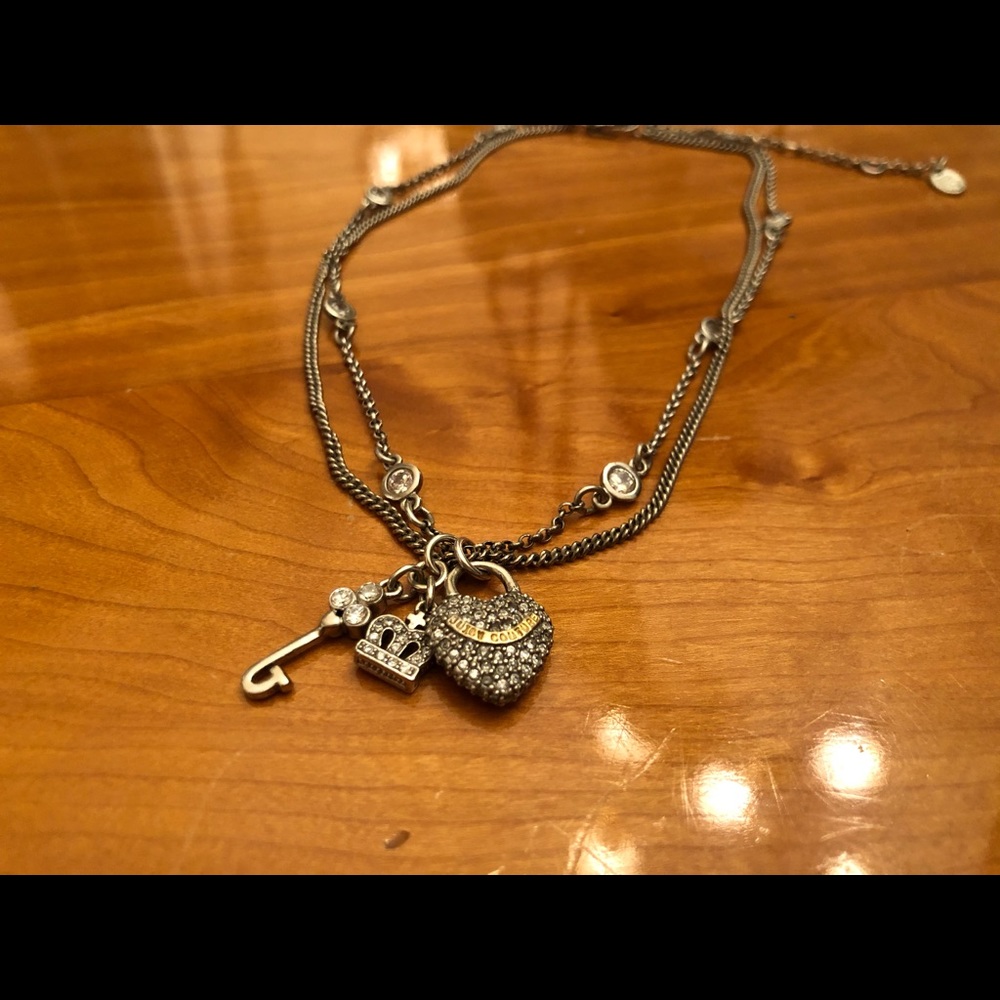 Juicy Couture Silver Heart Necklace